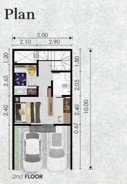 Floor Plan Lantai 2 Rumah Altair